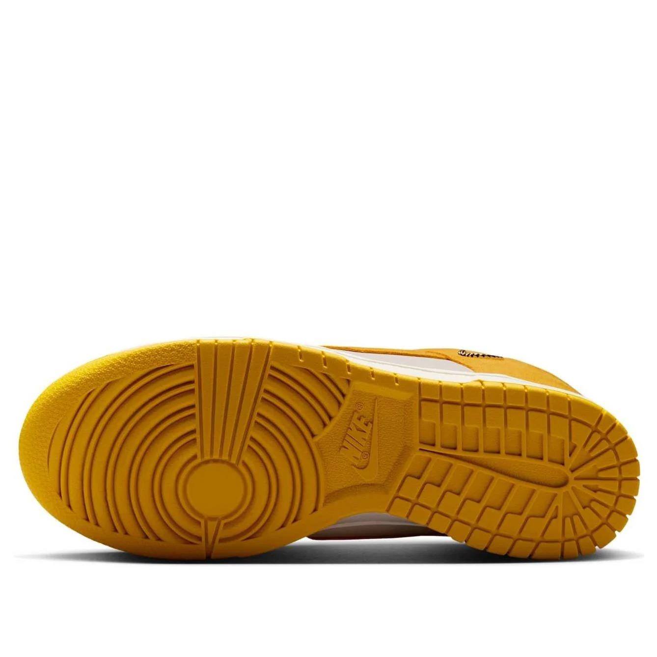 Nike Dunk Low Dark Sulfur Gold Mini Swoosh (Women's) IB4417-101