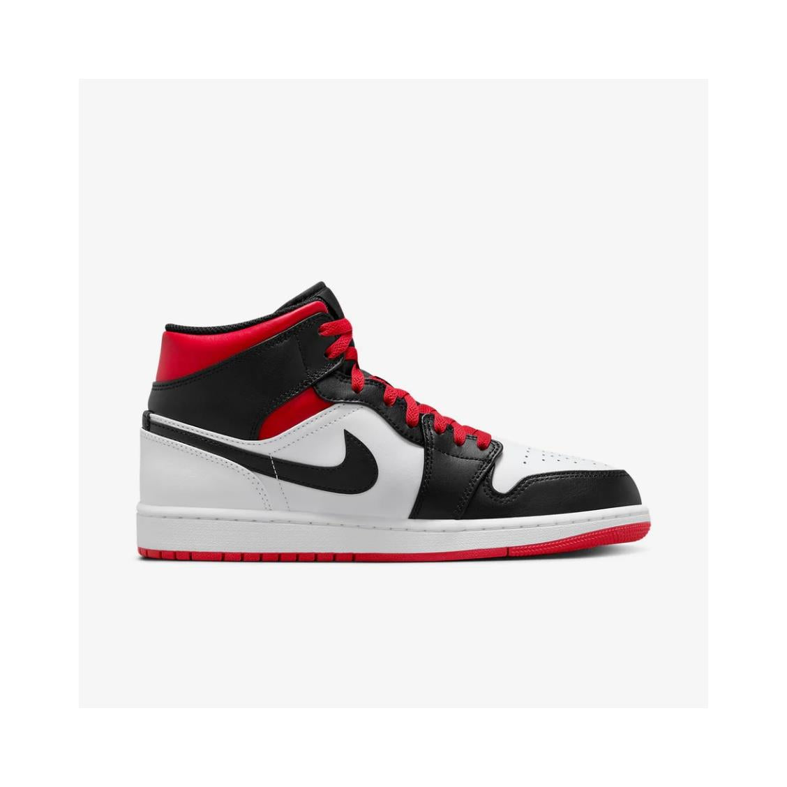 Jordan 1 Mid Gym Red Black Toe
