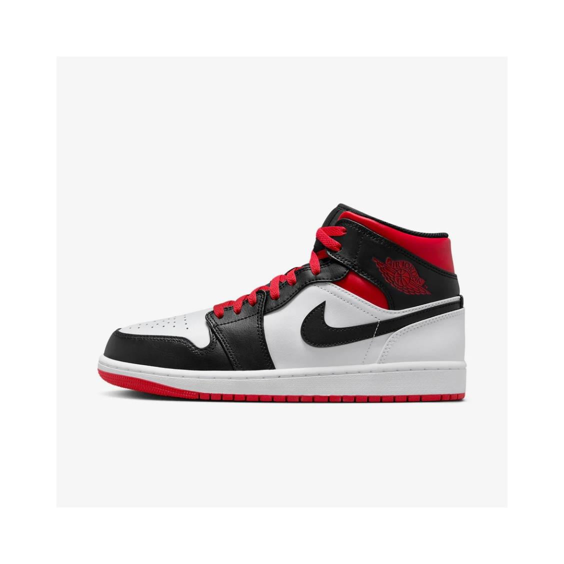 Jordan 1 Mid Gym Red Black Toe