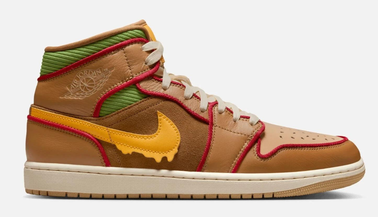 Jordan 1 Mid SE Cheeseburger