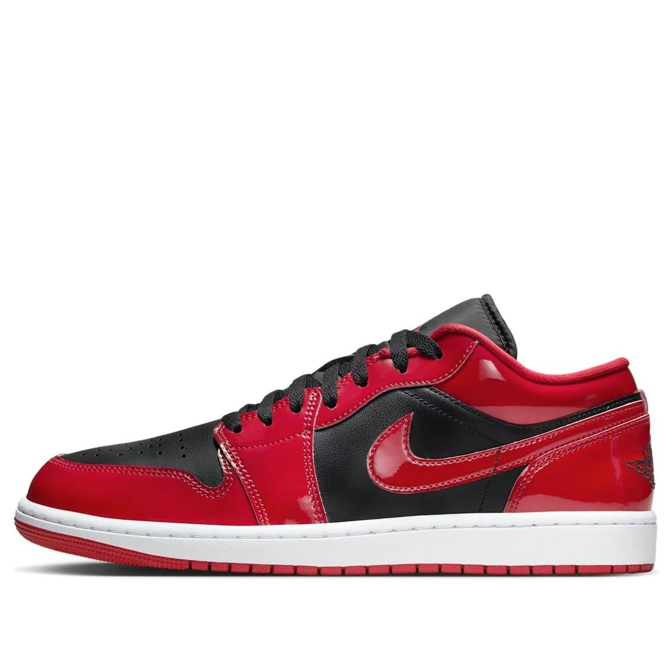 Jordan 1 Low SE Patent Varsity Red Black