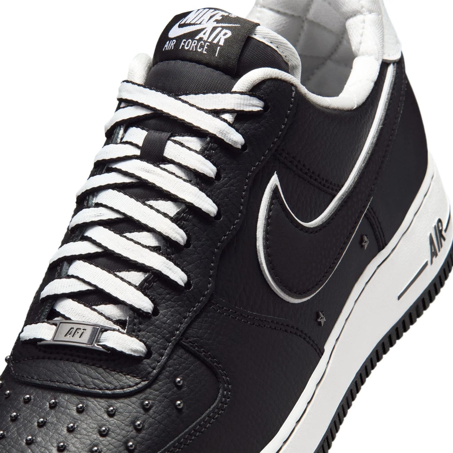 Nike Air Force 1 Low '07 Premium Black White Metallic Dark Grey Men's IM6643-010