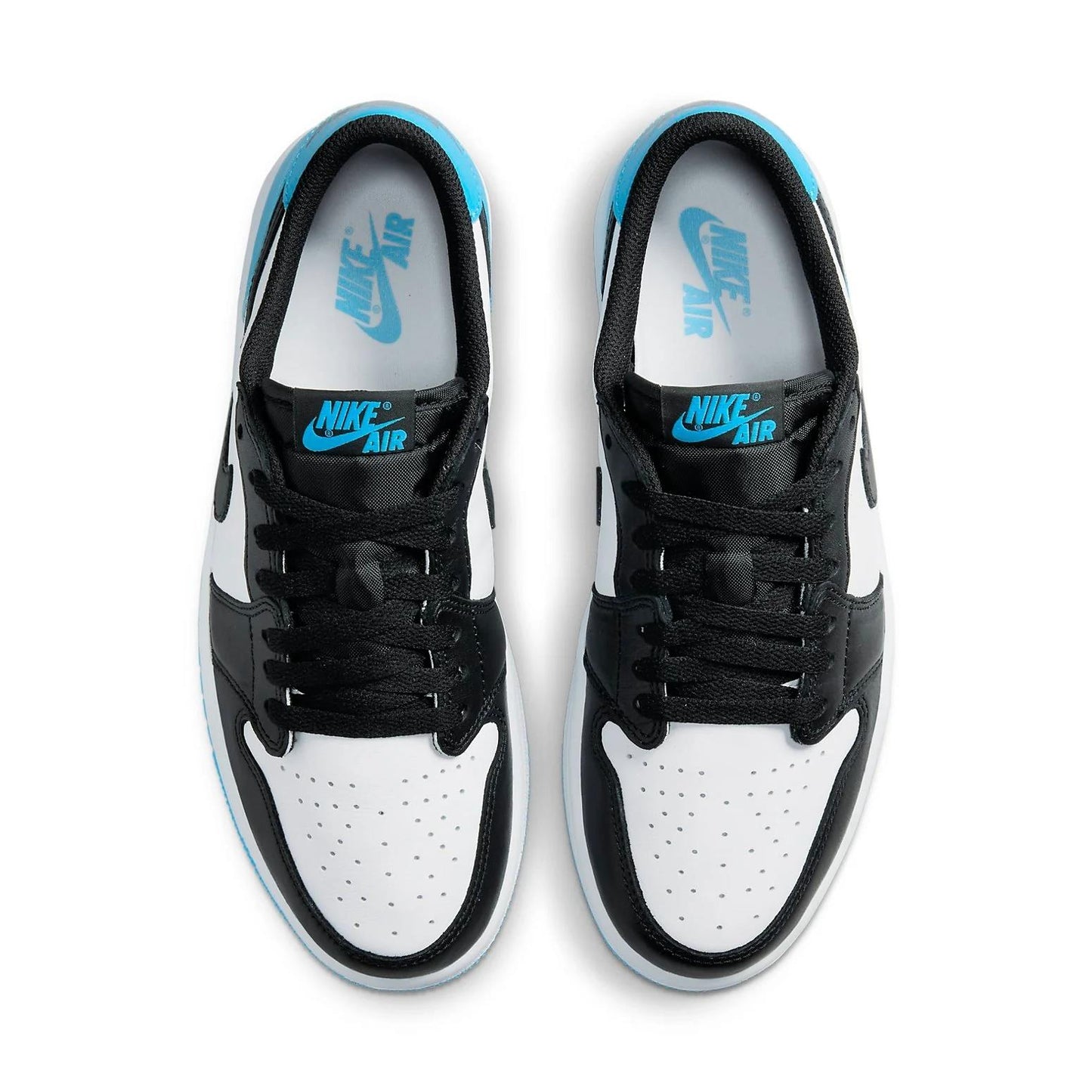 Jordan 1 Retro Low OG Black Dark Powder Blue (Women's)