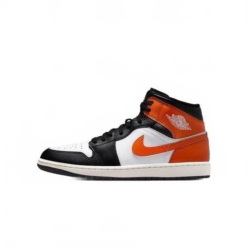 Jordan 1 Mid Black Toe Starfish