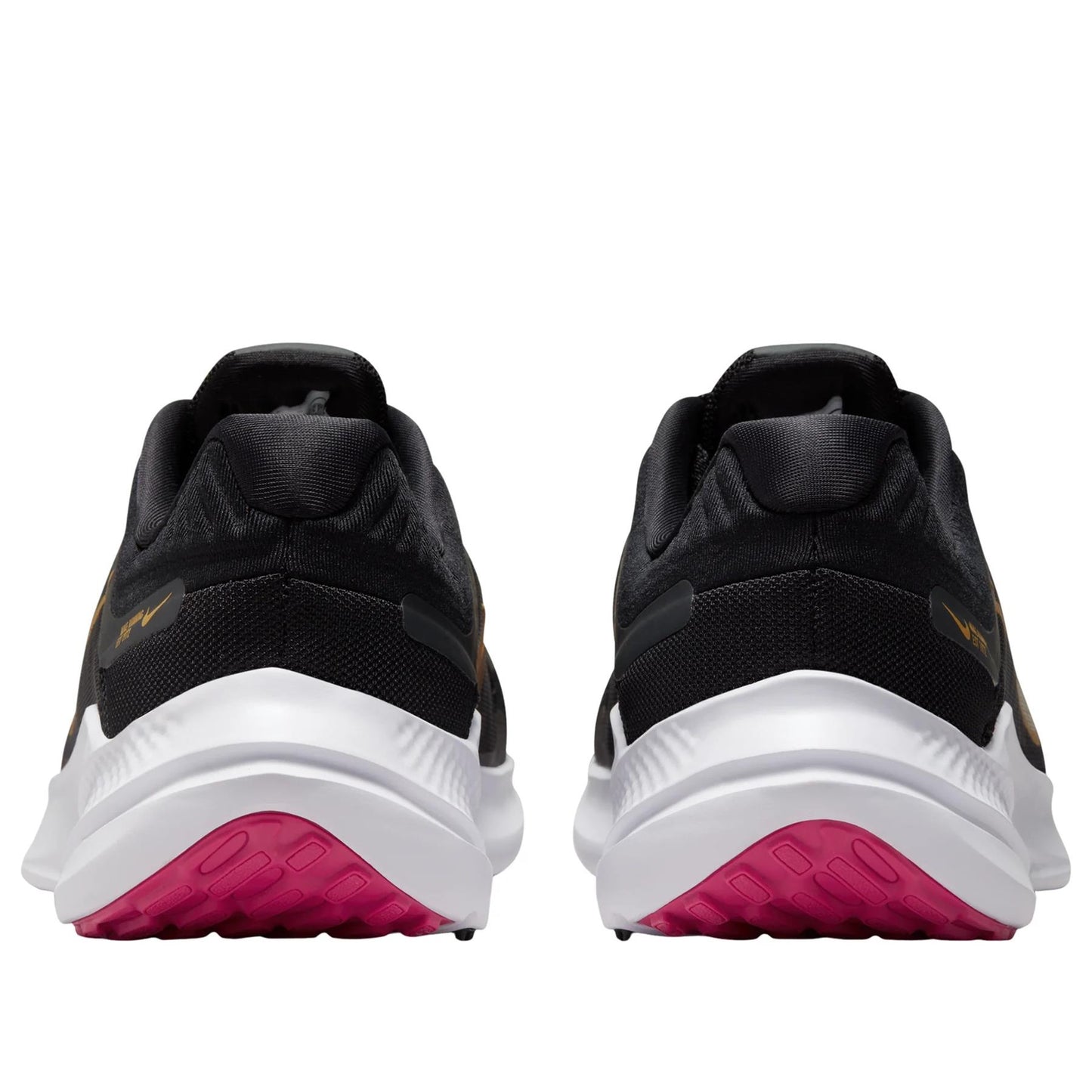 Nike Quest 5 Black Fireberry Metallic Gold (Women's) size 7.5