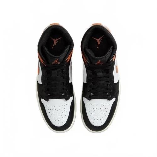 Jordan 1 Mid Black Toe Starfish
