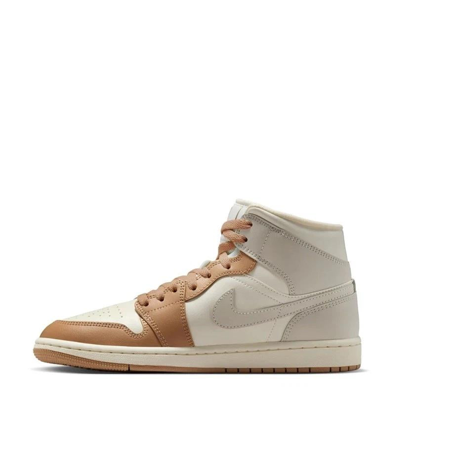 Jordan 1 Mid Tan Toe (Women's)