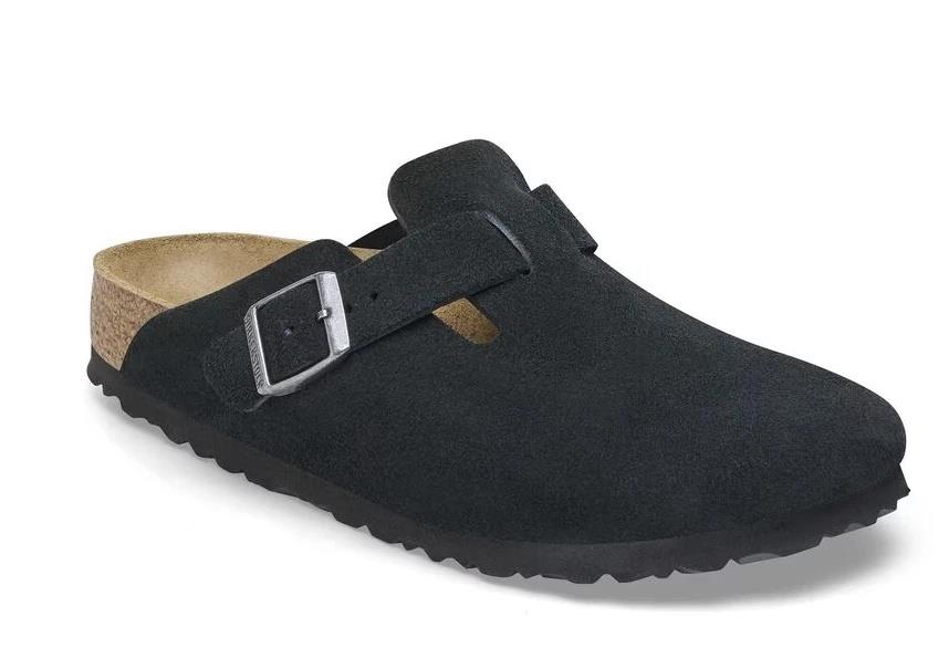 Birkenstock Boston Suede Black Men's 1027142
