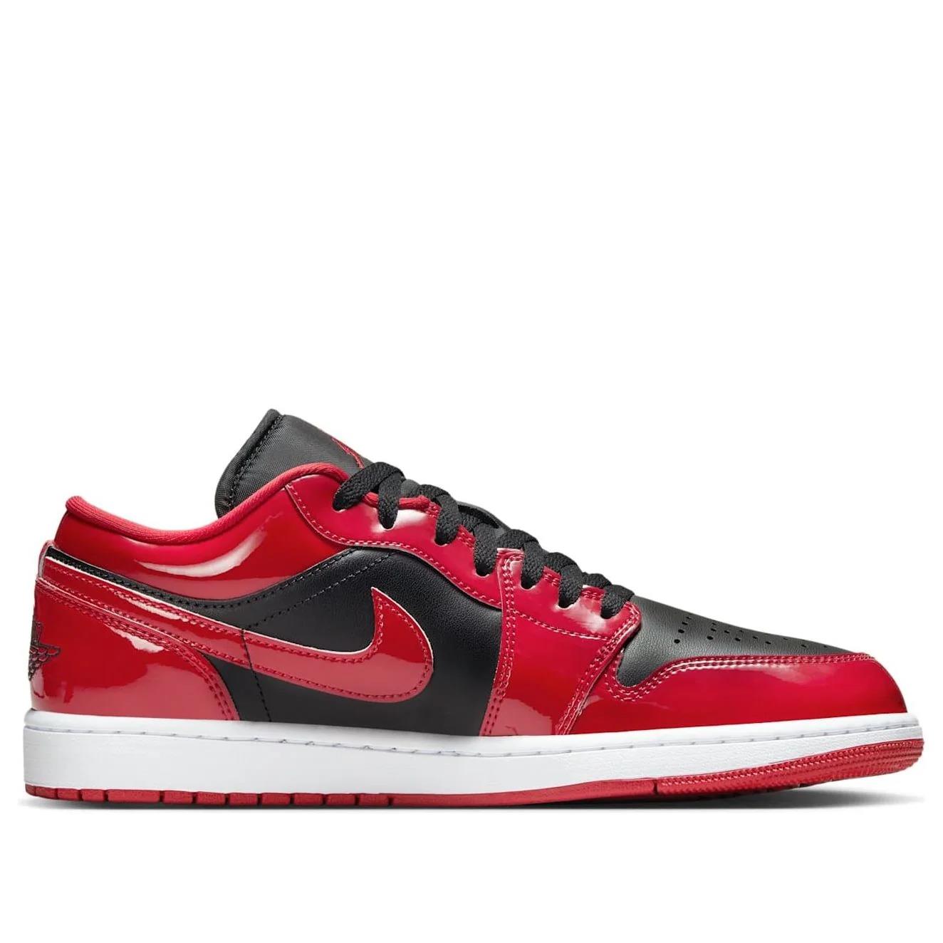 Jordan 1 Low SE Patent Varsity Red Black
