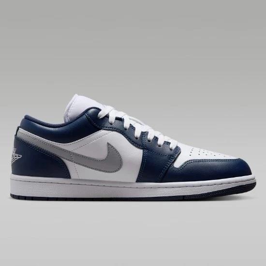 Jordan 1 Low Wolf Grey Midnight Navy