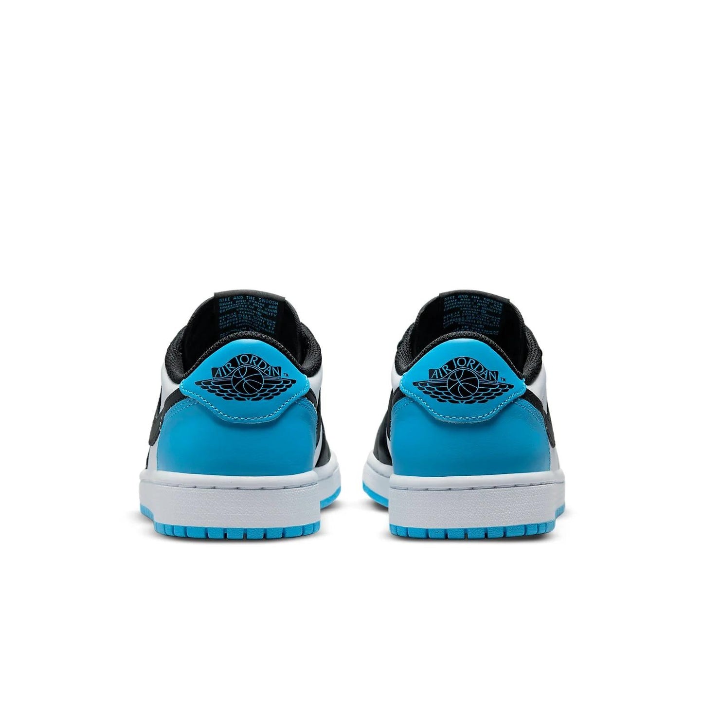 Jordan 1 Retro Low OG Black Dark Powder Blue (Women's)