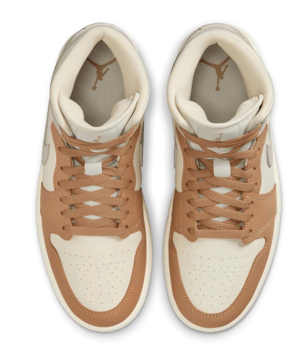 Jordan 1 Mid Tan Toe (Women's)