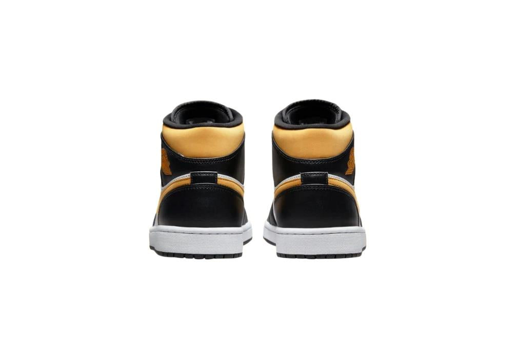 Jordan 1 Mid White Pollen Black