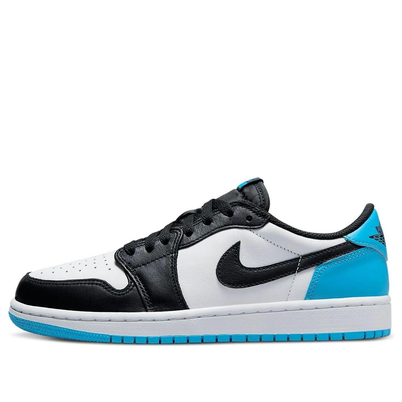 Jordan 1 Retro Low OG Black Dark Powder Blue (Women's)