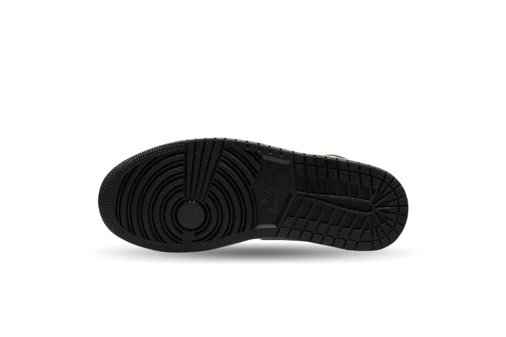 Jordan 1 Mid White Pollen Black