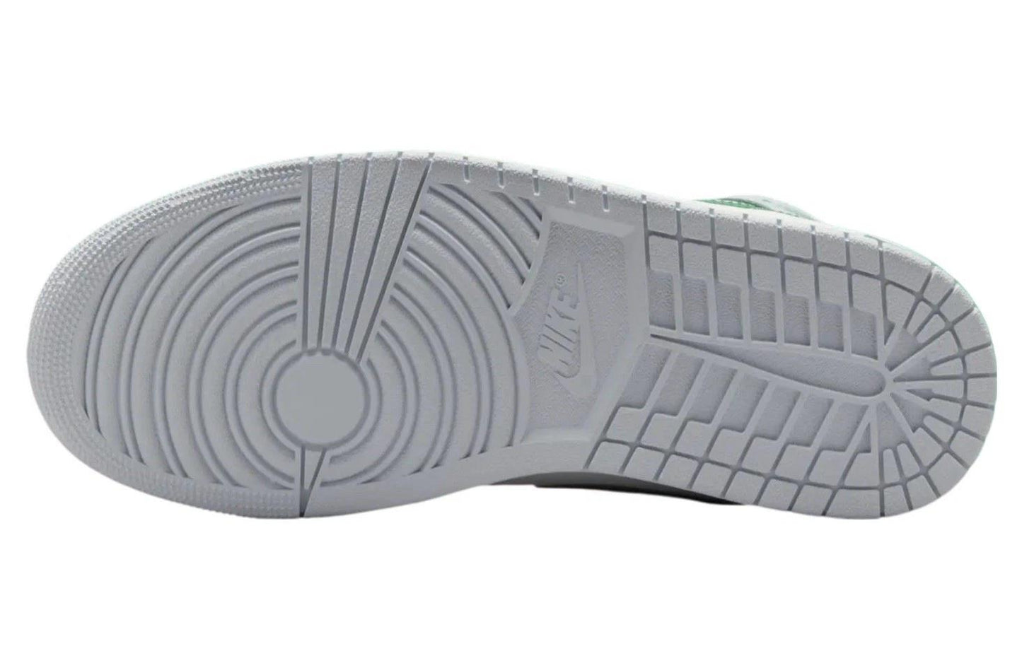 Jordan 1 Mid White Pure Platinum Pine Green