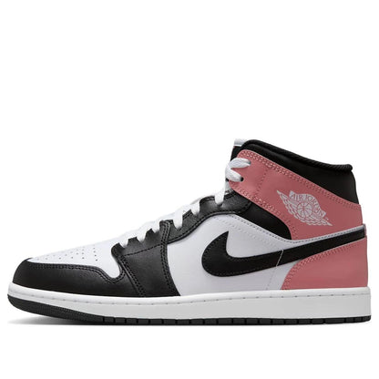 Jordan 1 Mid White Rust Pink Black Men's DQ8426-100