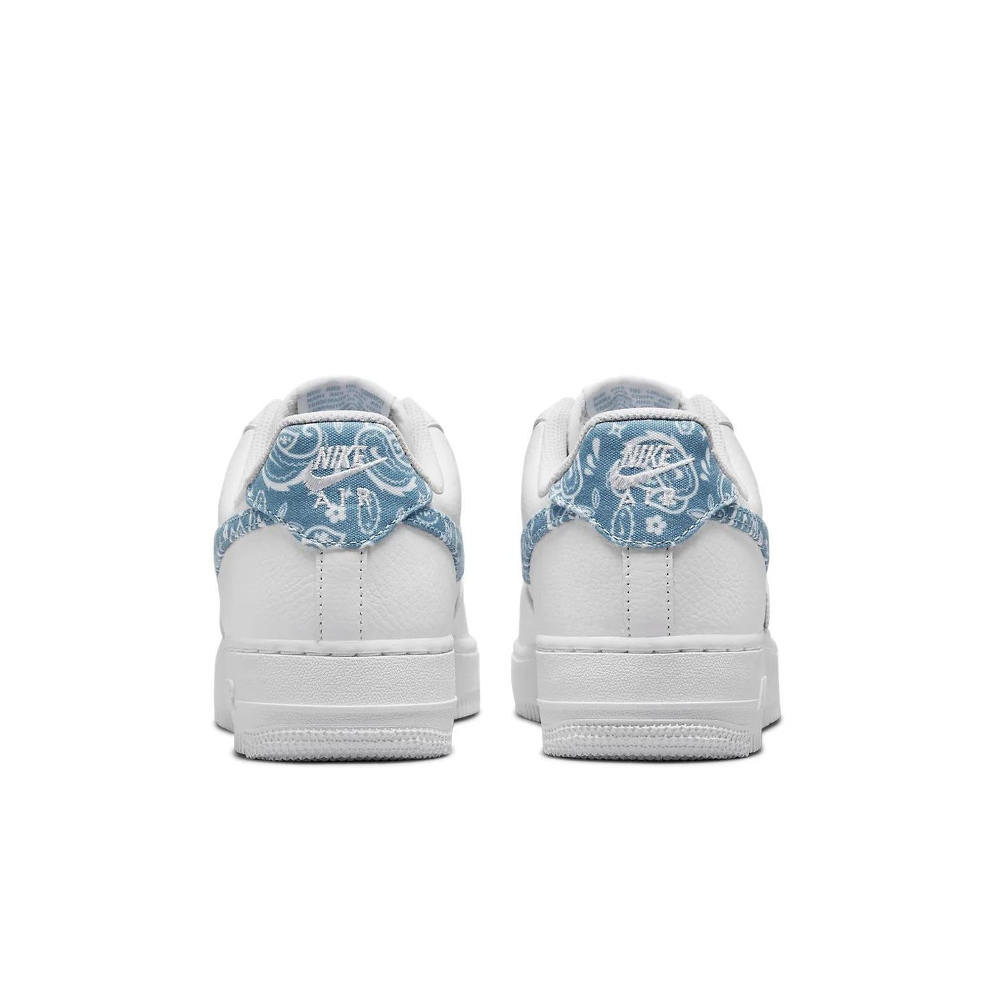 Nike Air Force 1 Low '07 Essential White Worn Blue Paisley (Women's) size 8.5