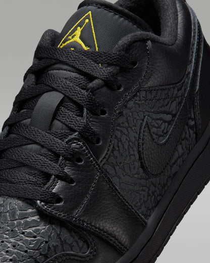 Jordan 1 Low Black Elephant Print Men's IM6568-010