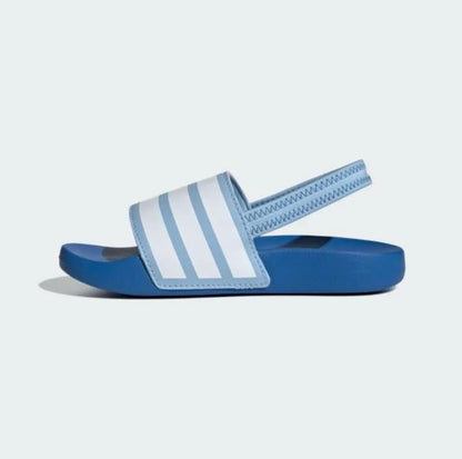 Adidas Adilette Estrap Slides Clear Sky Cloud White Bright Royal (PS)