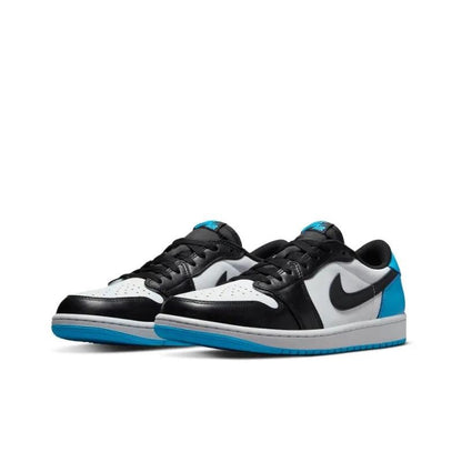 Jordan 1 Retro Low OG Black Dark Powder Blue size 14