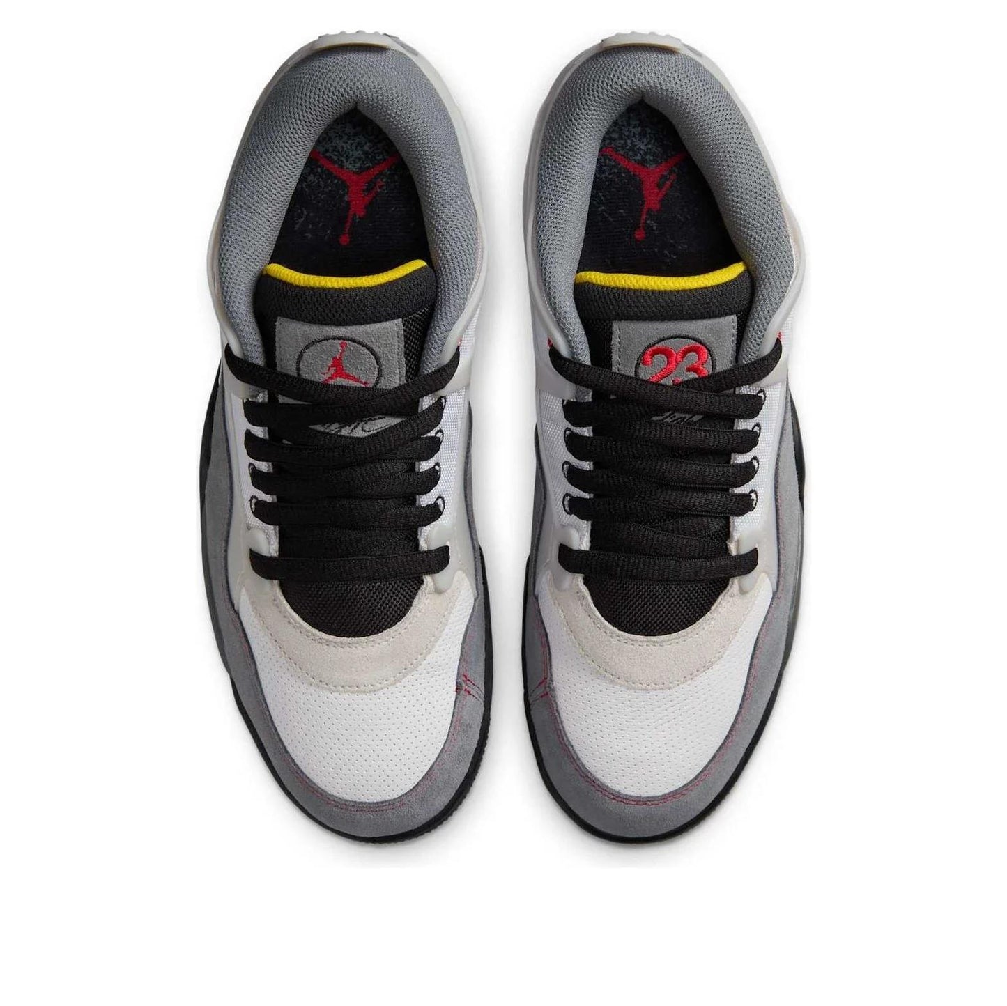 Jordan 4 RM Premium White Black Smoke Grey Fire Red