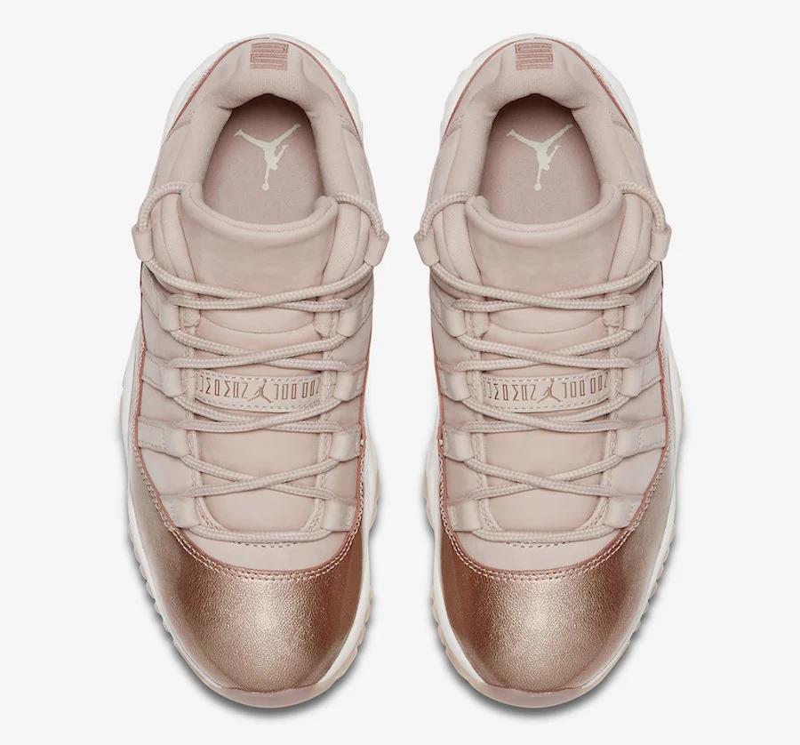 Jordan 11 Retro Low Rose Gold (Women's) size 9