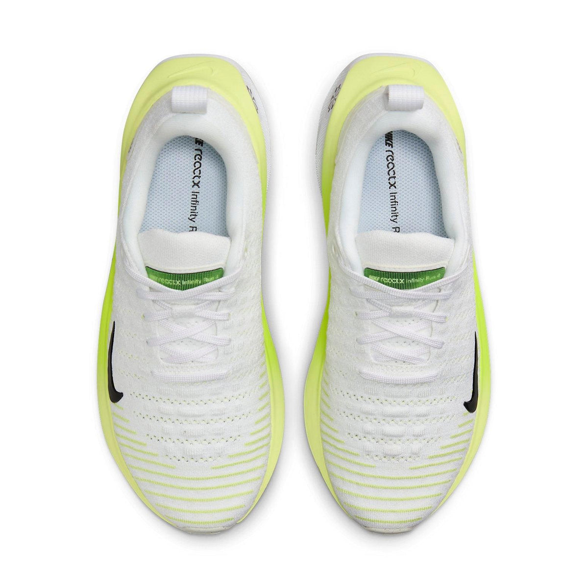 Nike ReactX Infinity Run 4 
White Volt (Women's)