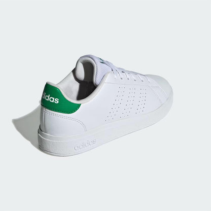Adidas Advantage Base 2.0 Cloud White Green (GS) size 7Y