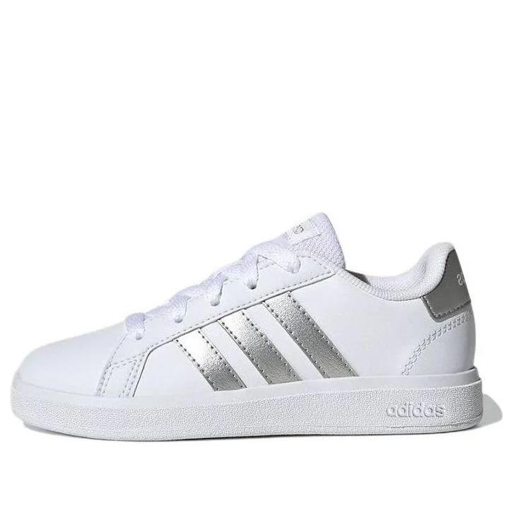 Adidas Grand Court 2.0 Lifestyle Tennis 'White Matte Silver (GS) GW6506