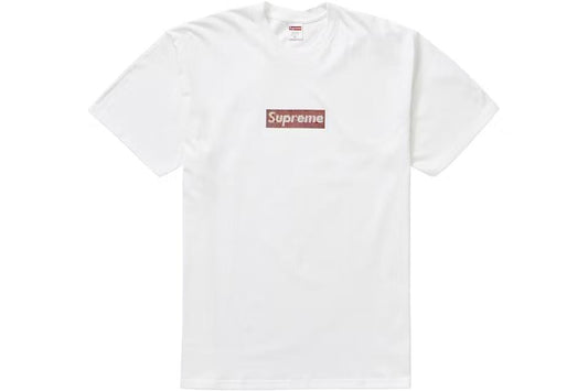 Supreme Swarovski Box Logo Tee 
White Medium