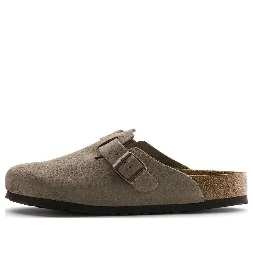 Birkenstock Boston Soft Footbed Suede Taupe