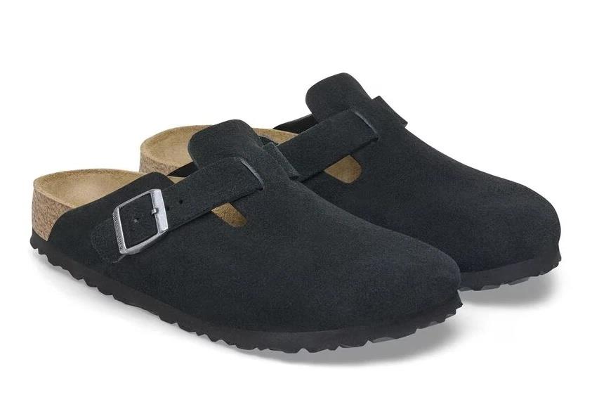 Birkenstock Boston Suede Black Men's 1027142