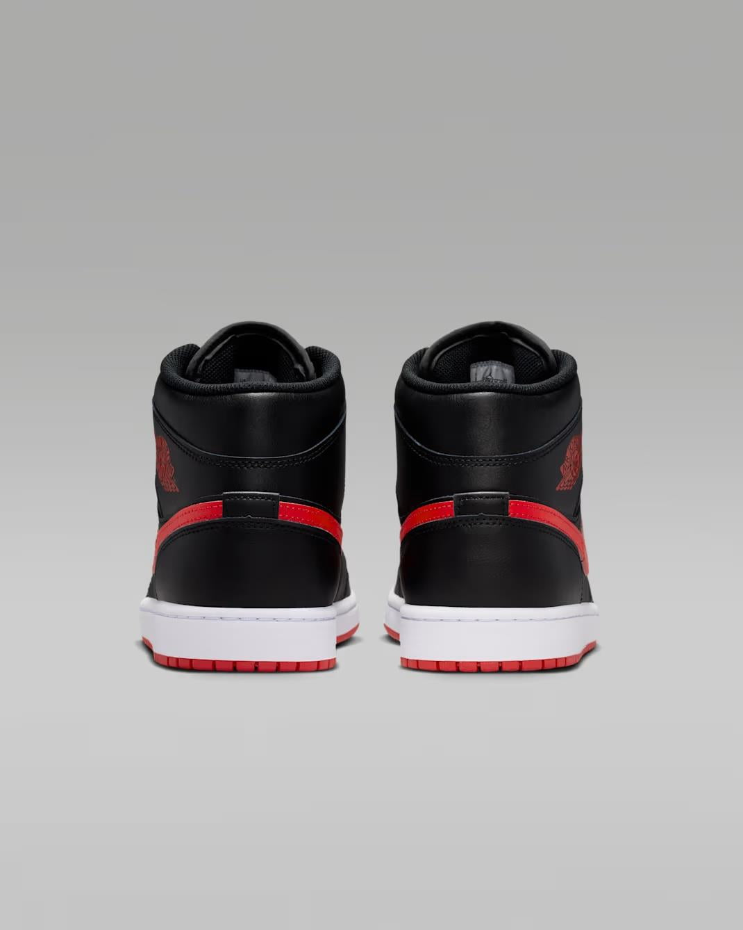 Air Jordan 1 Mid Black University Red