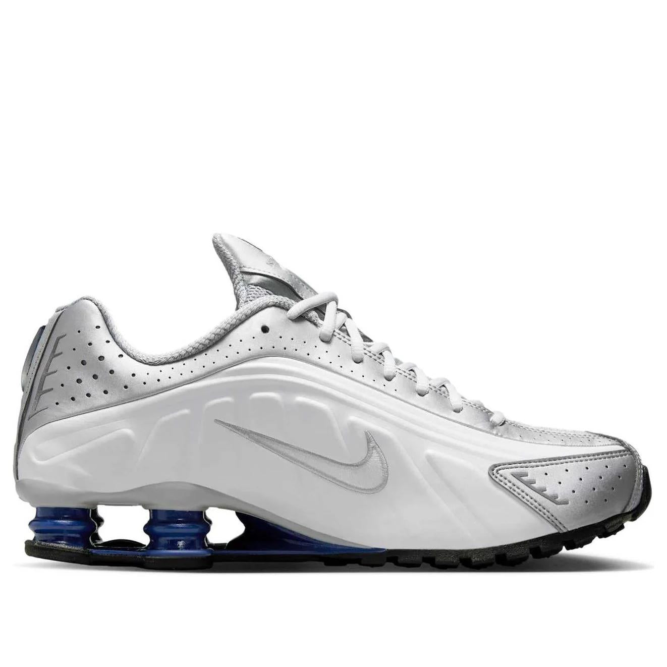 Nike Shox R4 Metallic Silver Deep Royal Blue