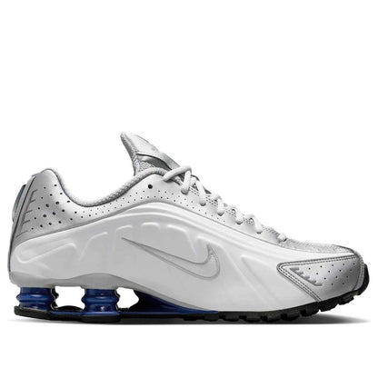 Nike Shox R4 Metallic Silver Deep Royal Blue