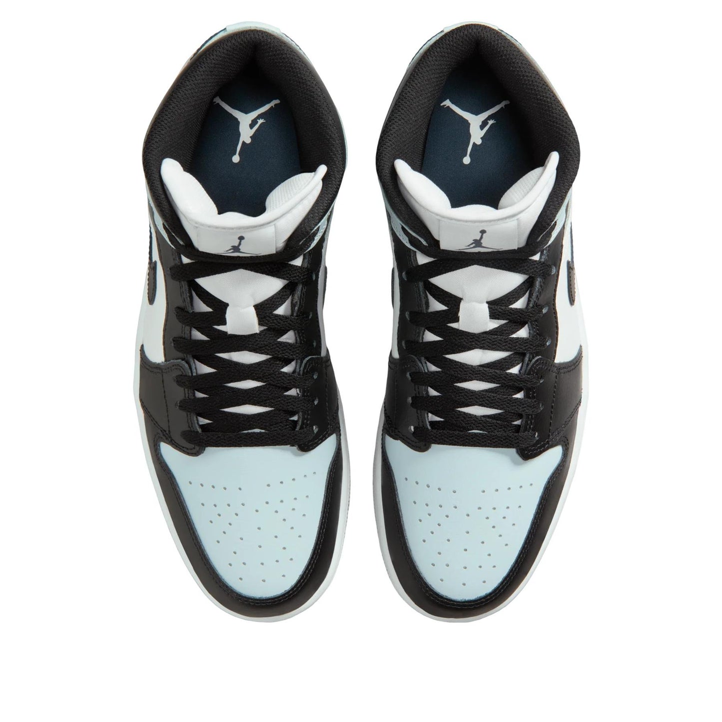 Jordan 1 Mid Black Aura Squadron Blue Men's DQ8426-002