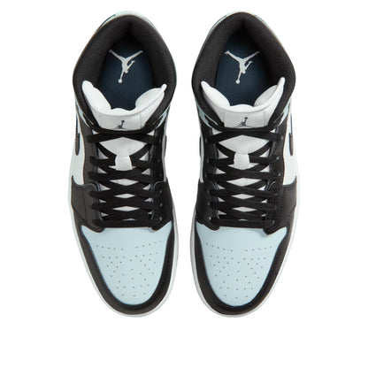 Jordan 1 Mid Black Aura Squadron Blue Men's DQ8426-002