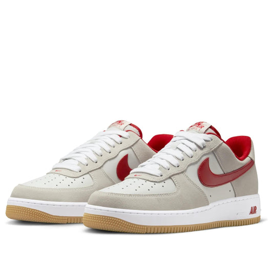 Nike Air Force 1 Low '07 LV8 Summit White Varsity Red Gum Men's IB6388-101