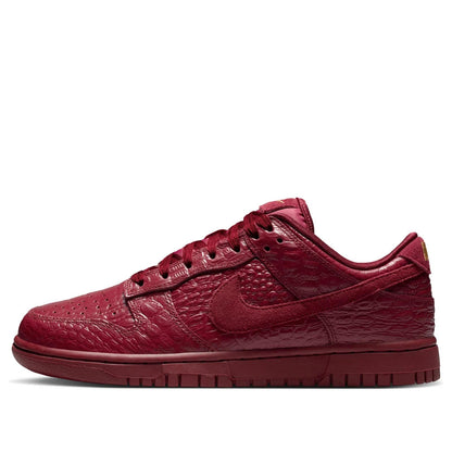 Nike Dunk Low 
Crocodile Team Red (Women's)