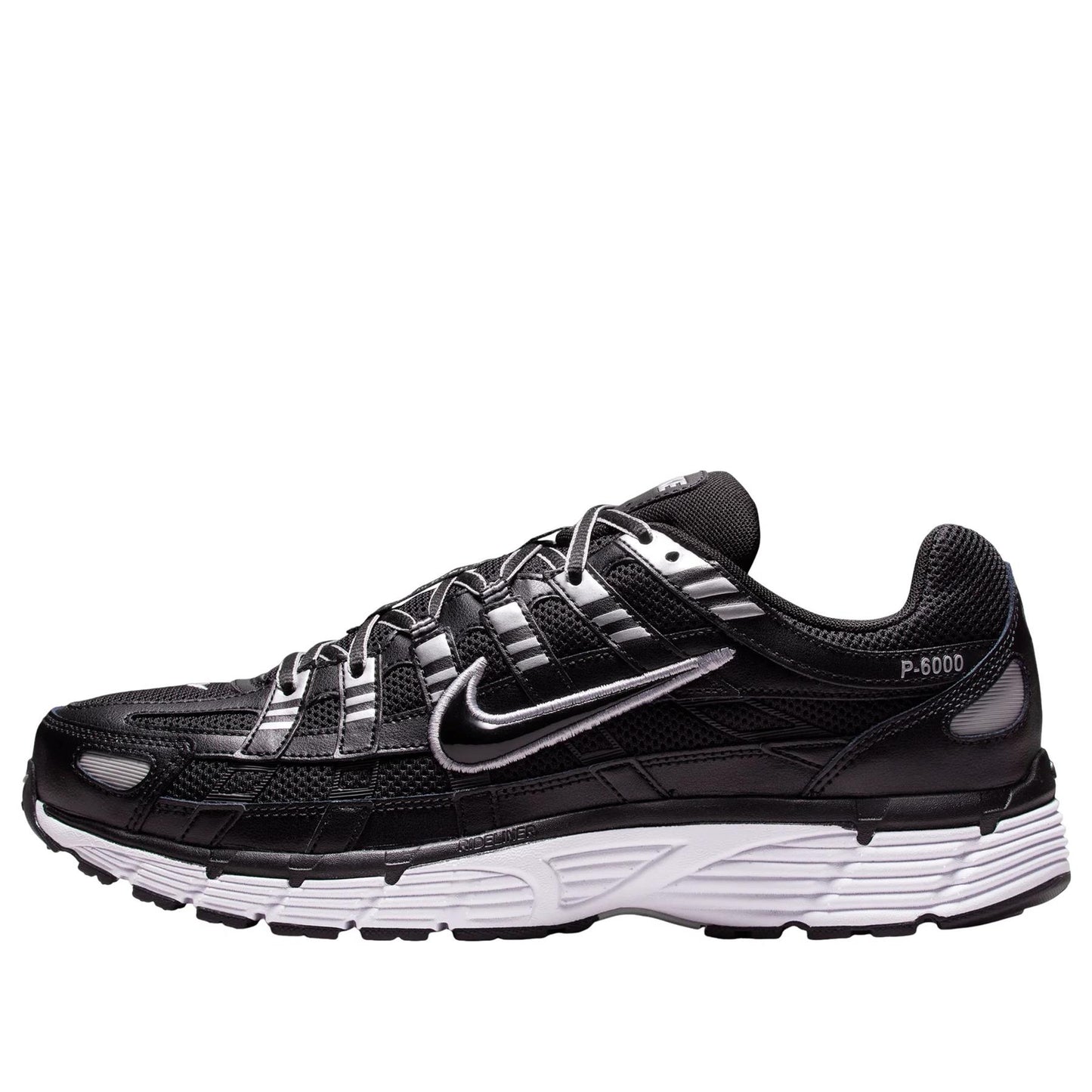 Nike P-6000 
Black White Metallic Silver