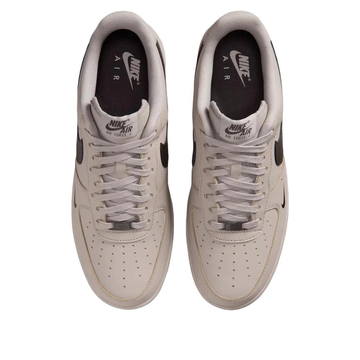 Nike Air Force 1 Low '07 
Carbon Fiber Swoosh College Grey Newsprint