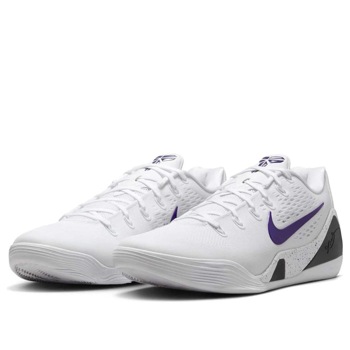 Nike Kobe 9 Elite Low EM Protro White Court Purple