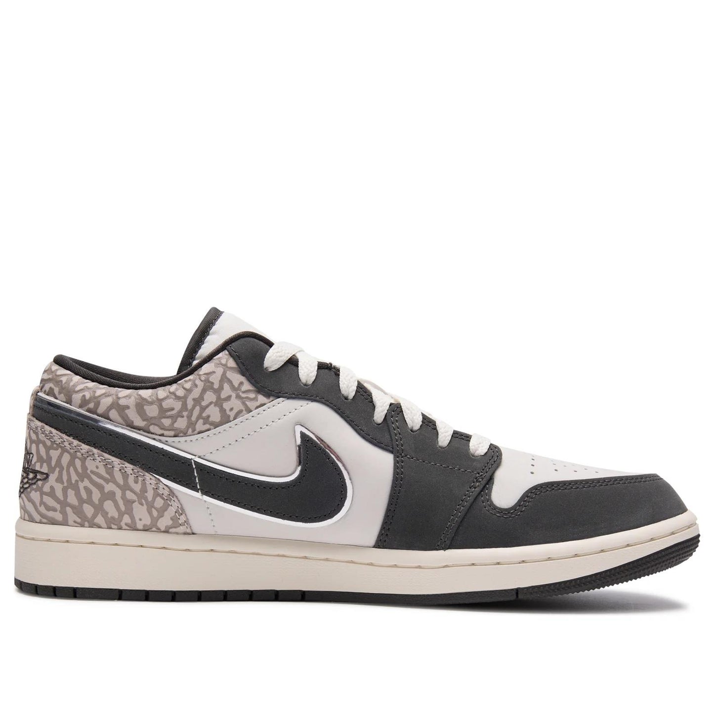 Jordan 1 Low SE 
Sail Deep Pewter Elephent Print