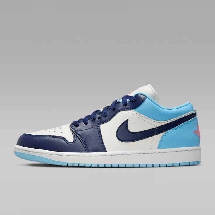 Jordan 1 Low Sail Blue Chill Men's 553558-149