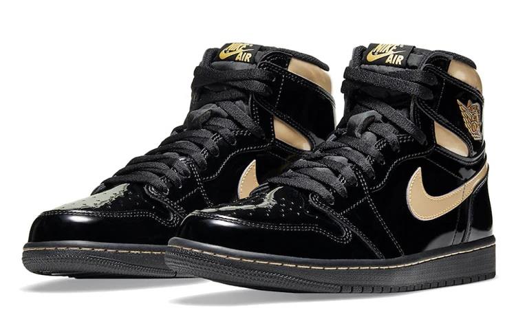 Jordan 1 Retro High Black Metallic Gold (2020) 555088-032 size 10