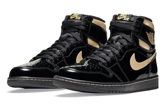 Jordan 1 Retro High Black Metallic Gold (2020) size 10