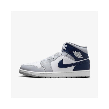 Jordan 1 Mid Wolf Grey Midnight Navy