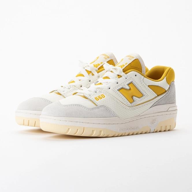 Trainers New Balance Unisex BB550EYW Sea Salt/Ginger Lemon Men's BB550EYW