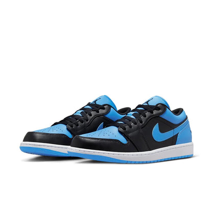 Jordan 1 Low Black University Blue Men's 553558-041